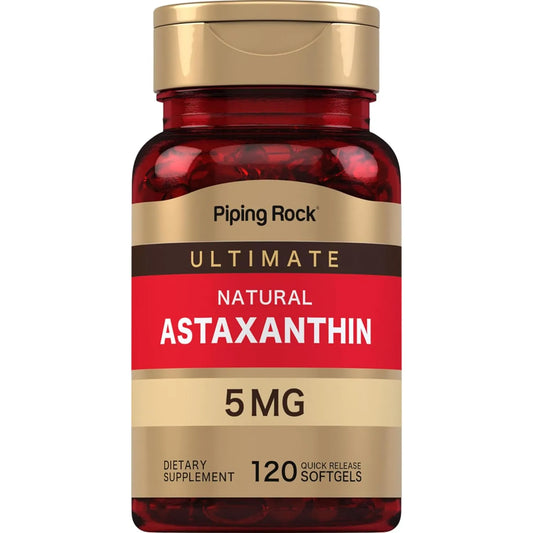 Astaxantina 5 Mg 120 Capsulas Blandas Antioxidante Natural Sin Gluten