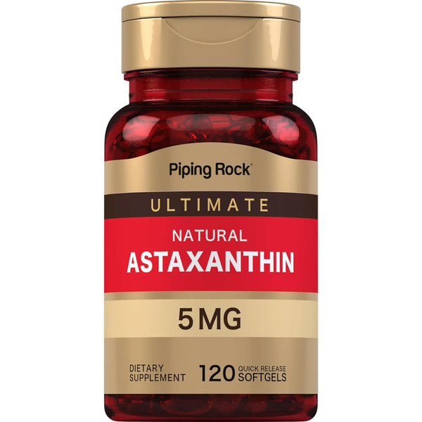 Astaxantina 5 Mg 120 Capsulas Blandas Antioxidante Natural Sin Gluten
