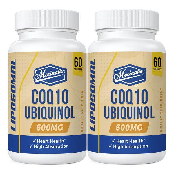 Cápsulas Blandas Liposomales CoQ10 Ubiquinol 600 Mg Antioxidante Potente Forma Activa Coenzima Q10