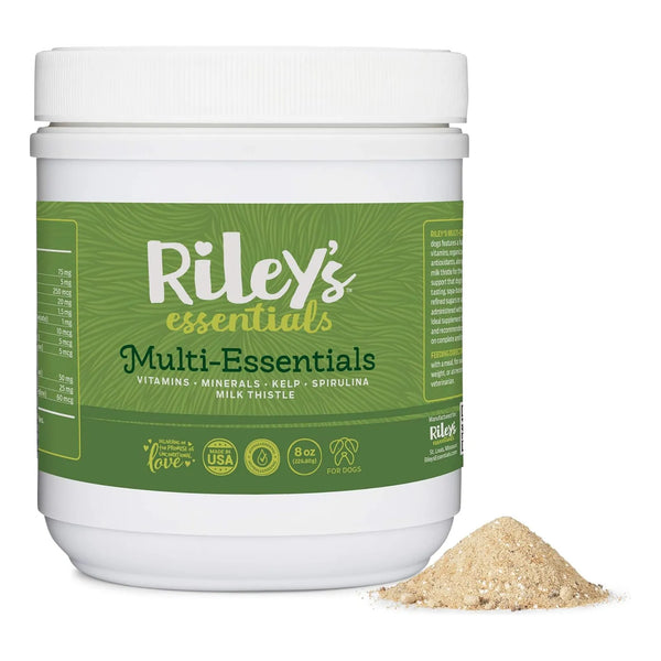 Rileys Multi Essentials Multivitaminico Para Perros Con Espirulina Y Cardo Mariano 8 Oz