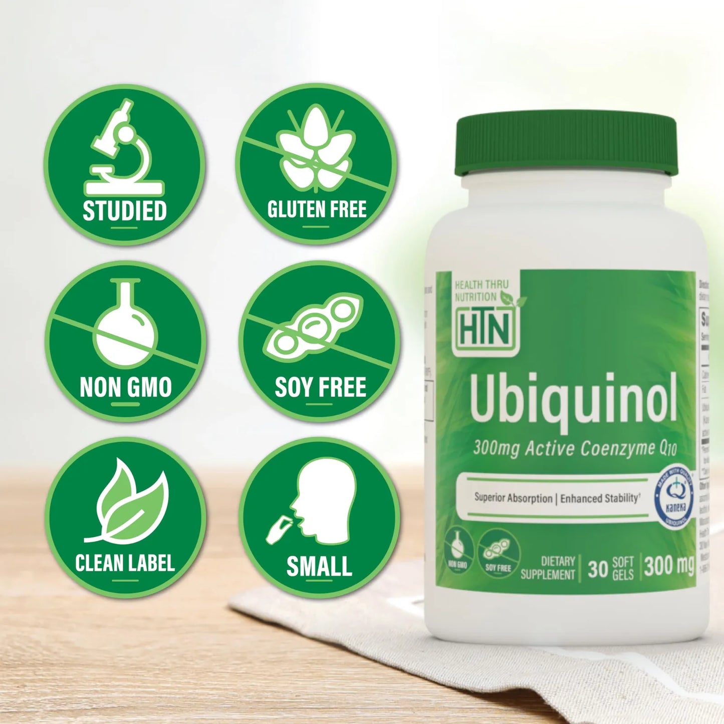Ubiquinol 300 Mg 30 Capsulas Blandas Kaneka Qh Coq10 Estabilizado