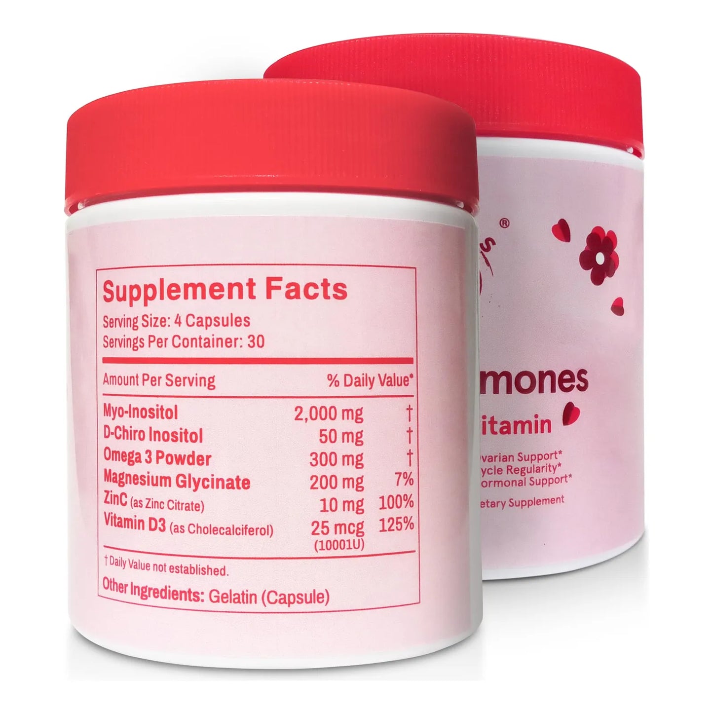 Happy Hormones PCOS Multivitamínico Con Mio Inositol D Chiro Inositol Omega 3 Vitamina D3 120 Cápsulas