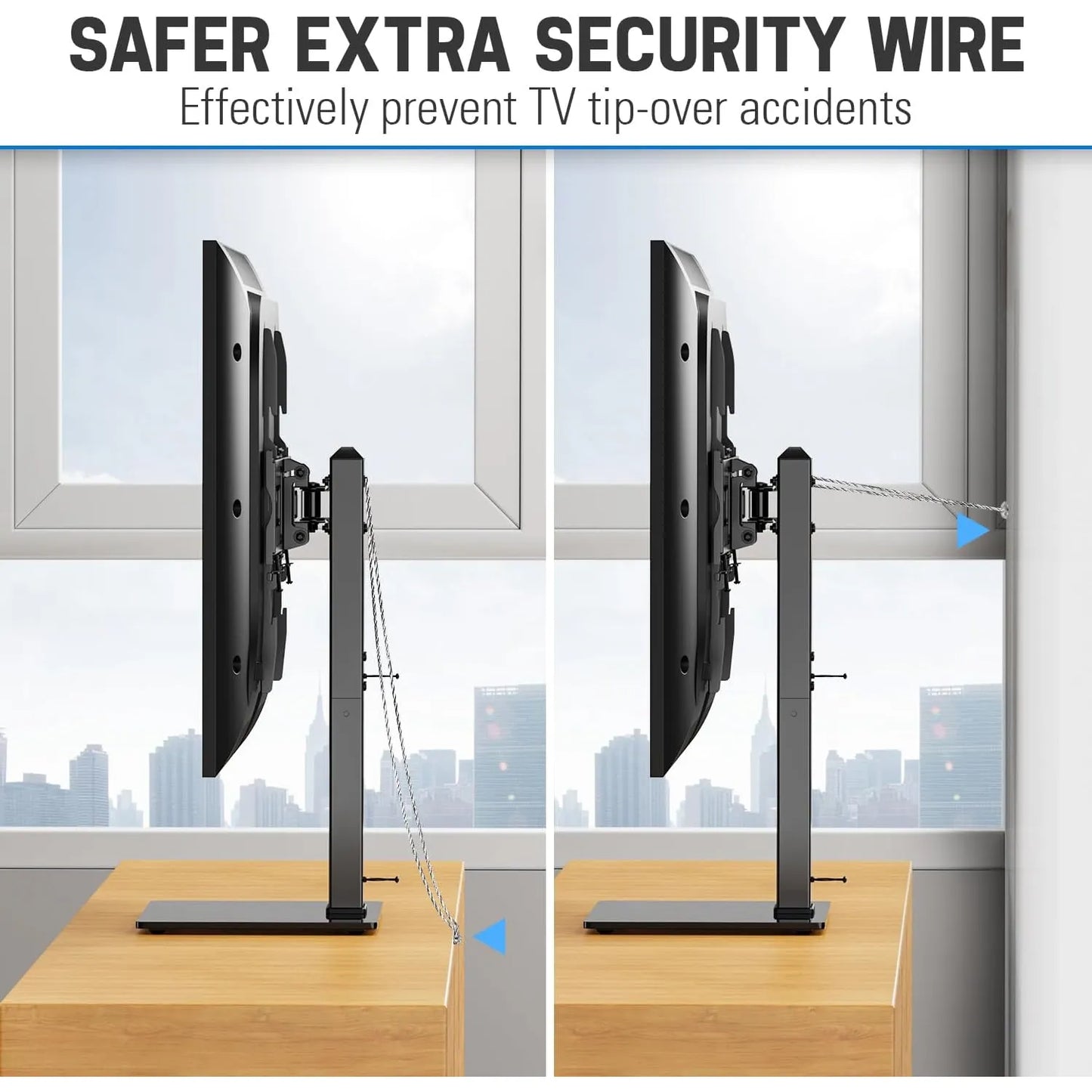 Soporte Universal Para TV 37 A 70 Pulgadas Altura Ajustable Base Vidrio Templado