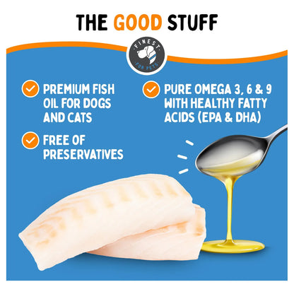 Aceite De Pescado Omega 3 Puro Para Perros Y Gatos Omegease Suplemento Saludable