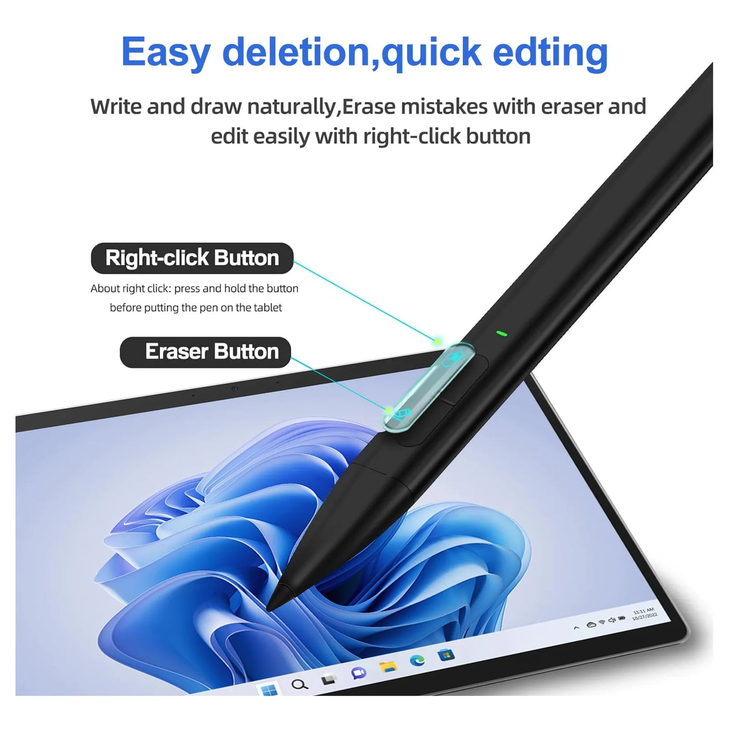 Lápiz Slim Pen 2 Para Microsoft Surface Con 4096 Niveles De Presión Y Diseño Premium