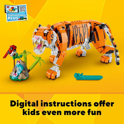 Lego Creator 31129 Tigre Panda Pez Koi Juego 3 En 1 Construye Y Transforma