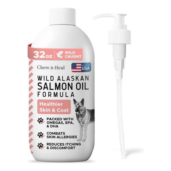 Aceite De Pescado De Salmon Salvaje Para Perros 946 Ml Con Omega 3 Y 6 Para Piel Y Pelaje