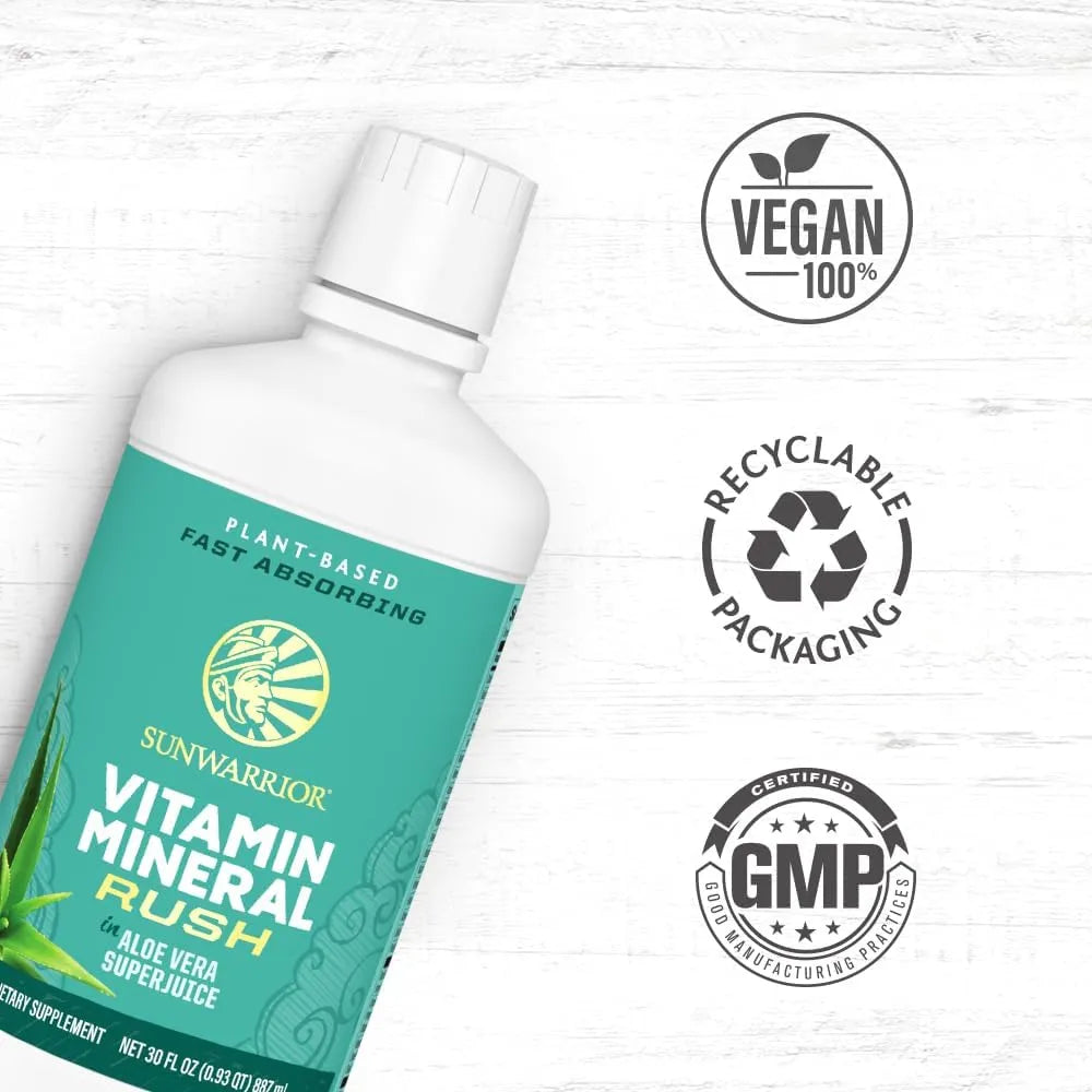 Multivitaminico Liquido Plantas Aloe Vera 30 Onzas Vegano Sin Gluten