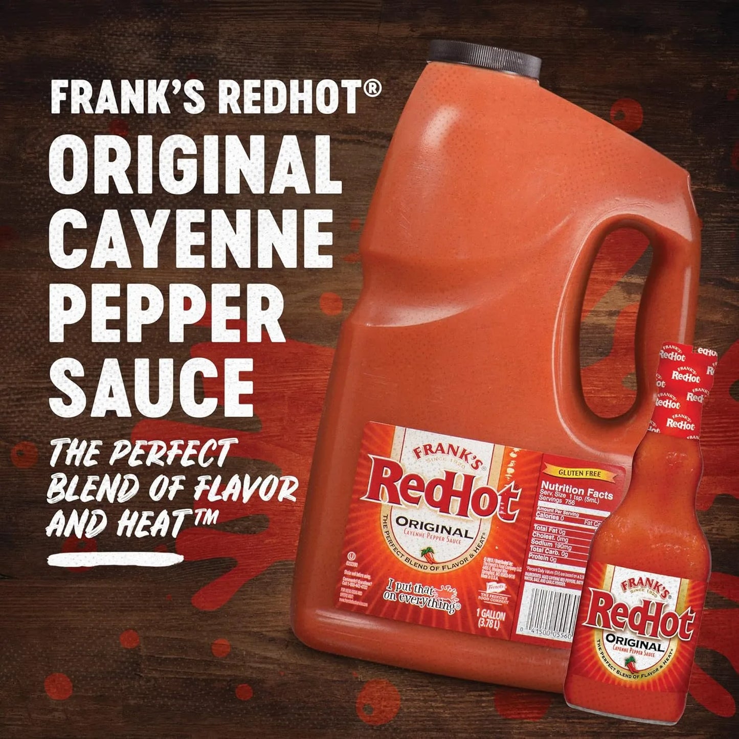 Salsa Picante Franks Redhot Cayena 340g Pack X12 Sabor Original Usa