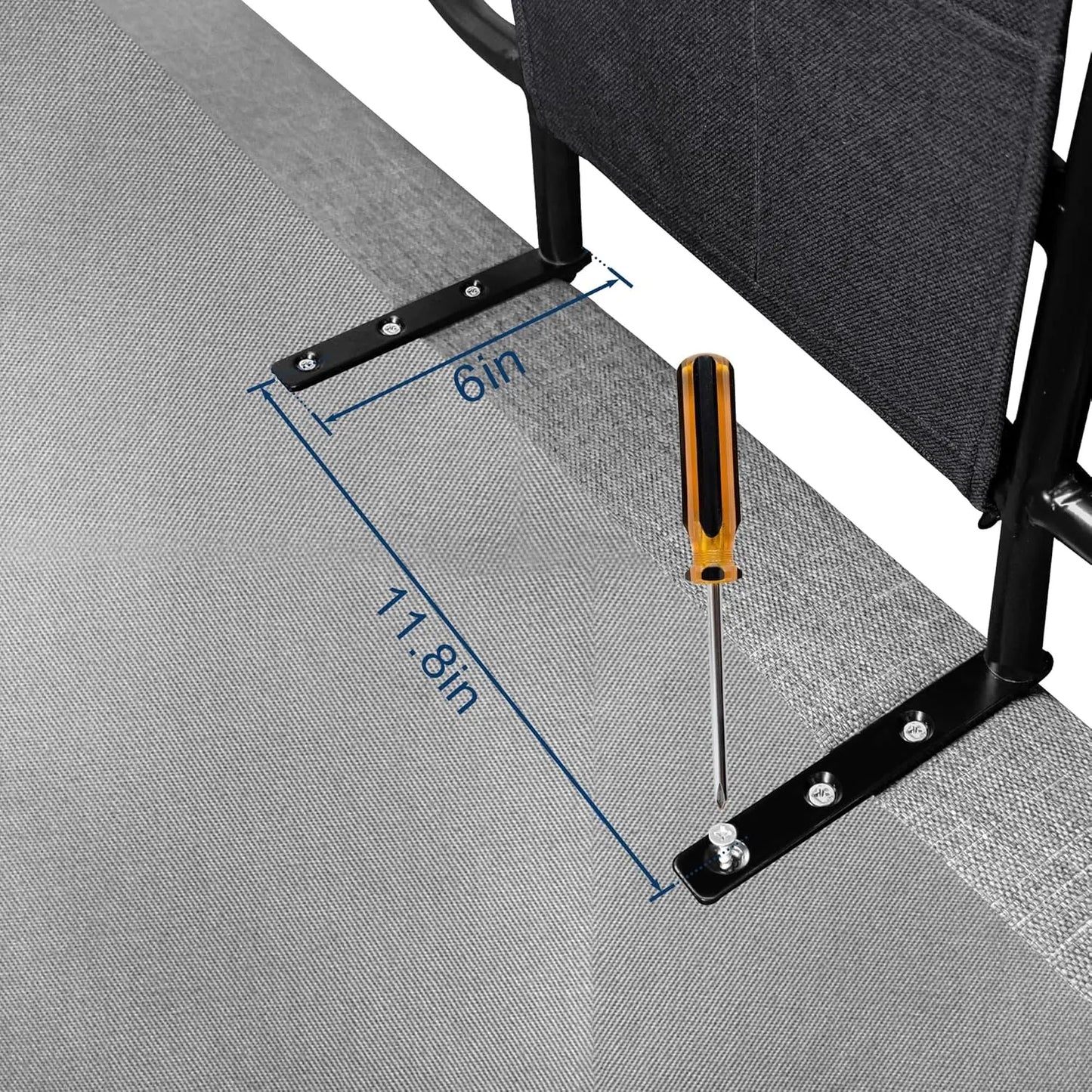 Riel Lateral De Cama Ajustable Seguridad Y Almacenamiento Facil Instalacion