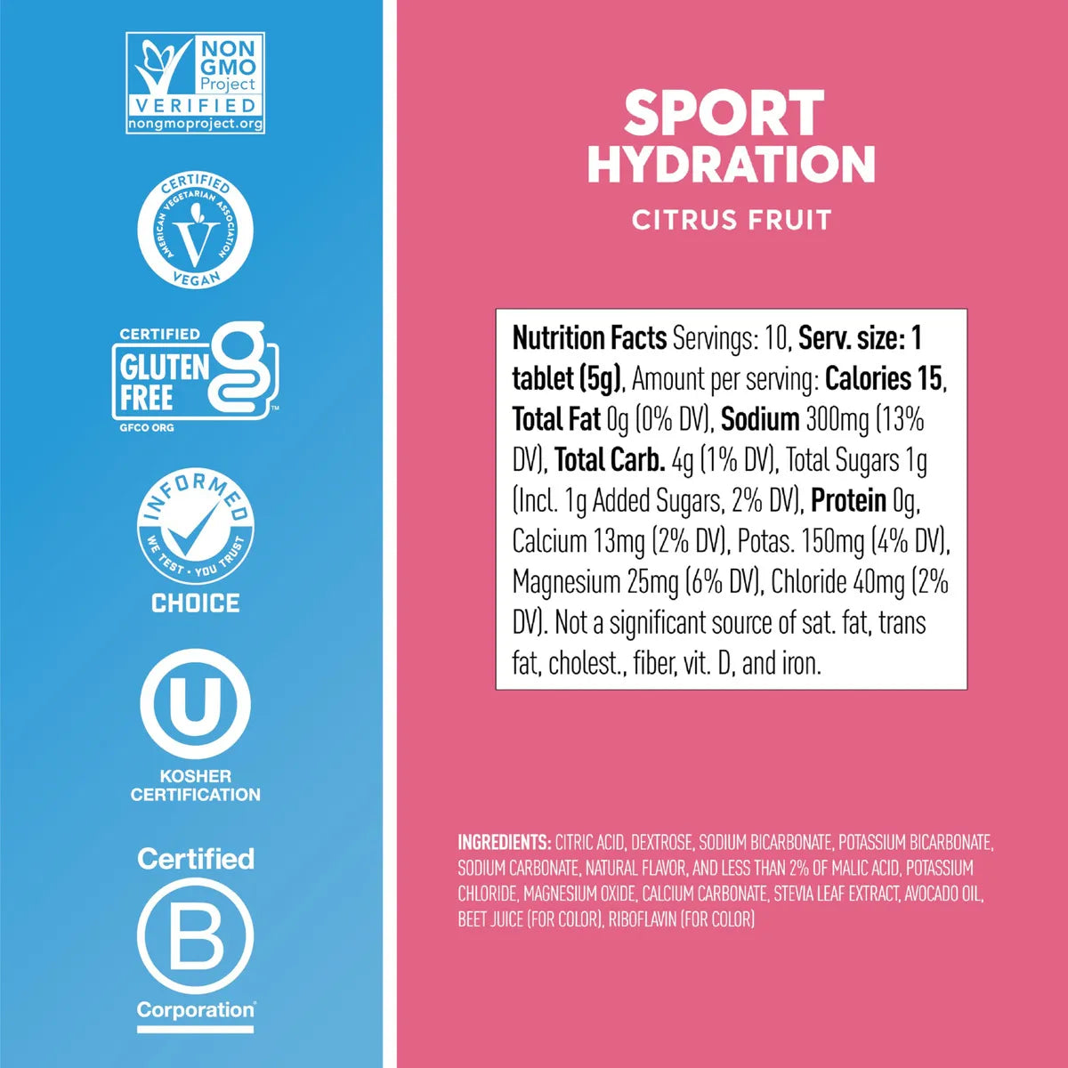 Nuun Sport Pastillas Hidratantes Con Electrolitos Sabor Citrus F Energía Y Recuperación