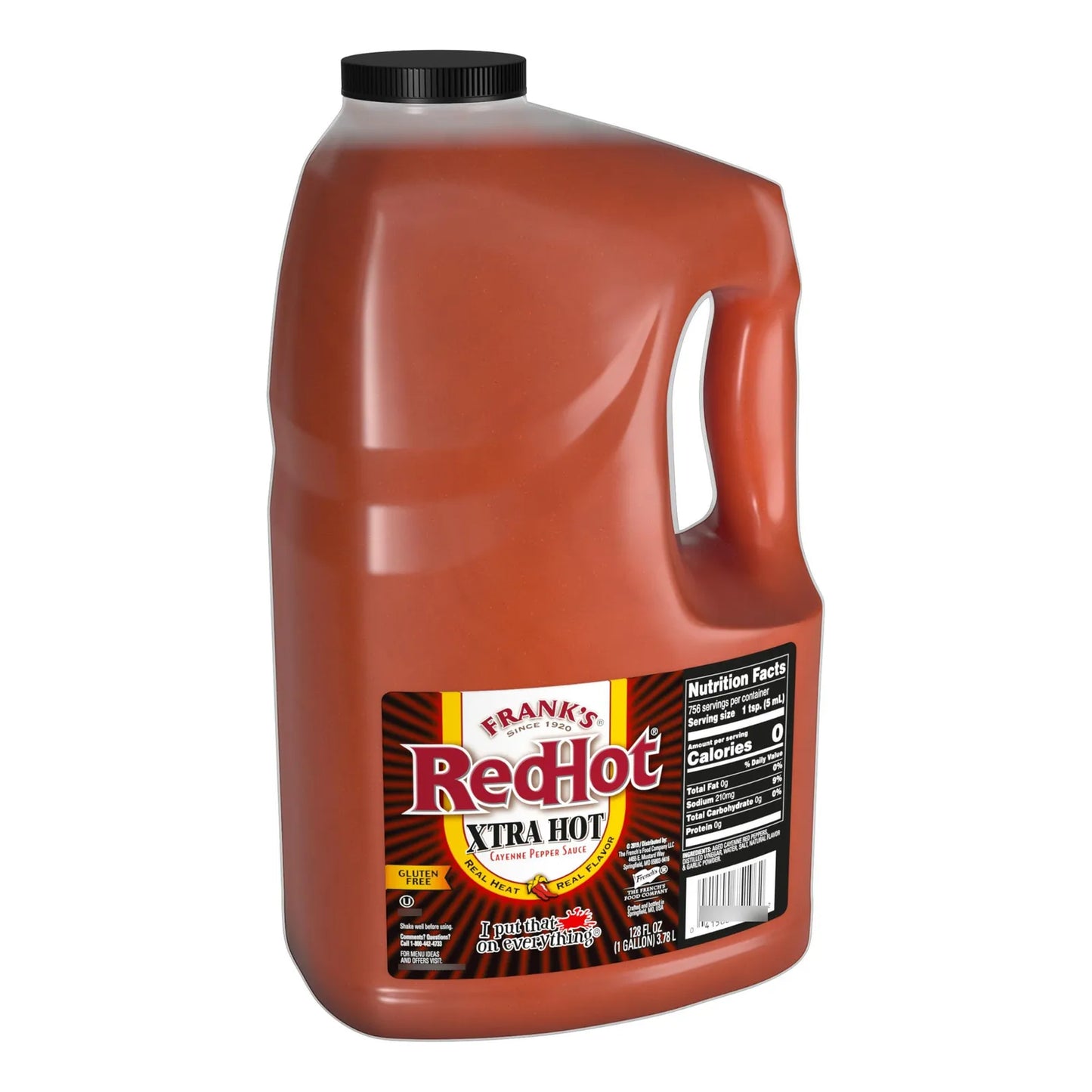 Salsa Picante De Pimienta De Cayena Extra Caliente Franks RedHot Xtra 1 Galon