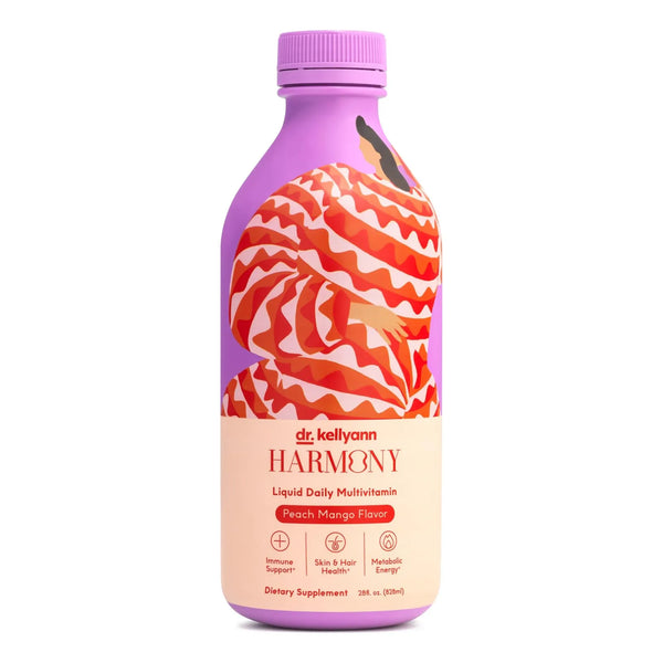 Harmony Multivitamínico Líquido 28 Onzas Vitaminas Diarias Veganas Sin OMG