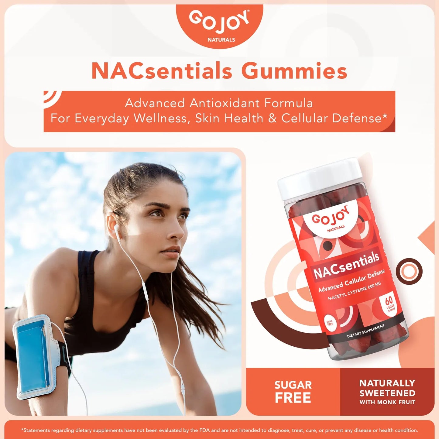 Gomitas GOJOY NACsentials 600 Mg NAC Con Vitamina C Antioxidante Y Desintoxicante
