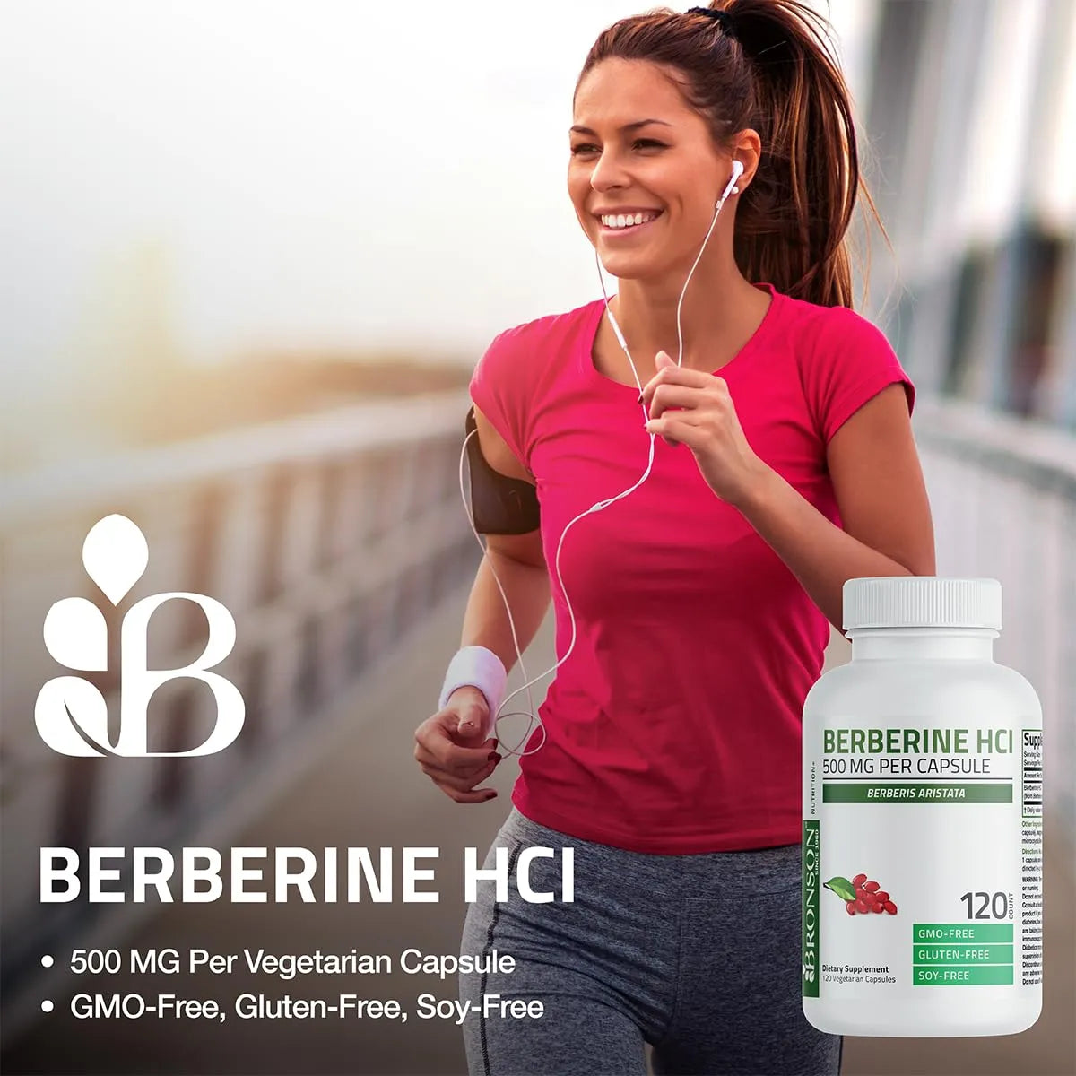 Berberina HCI 500mg Berberis Aristata 60 Cápsulas Vegetales