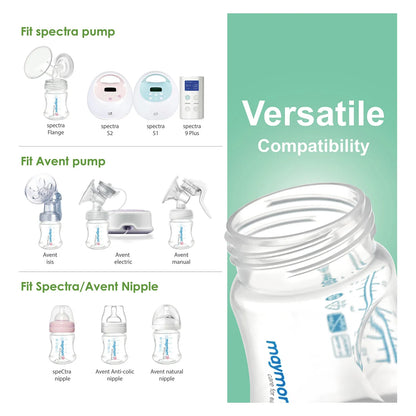Botella Recolección Leche Boca Ancha 6 Piezas Disco Sellado Compatible Con Spectra Avent