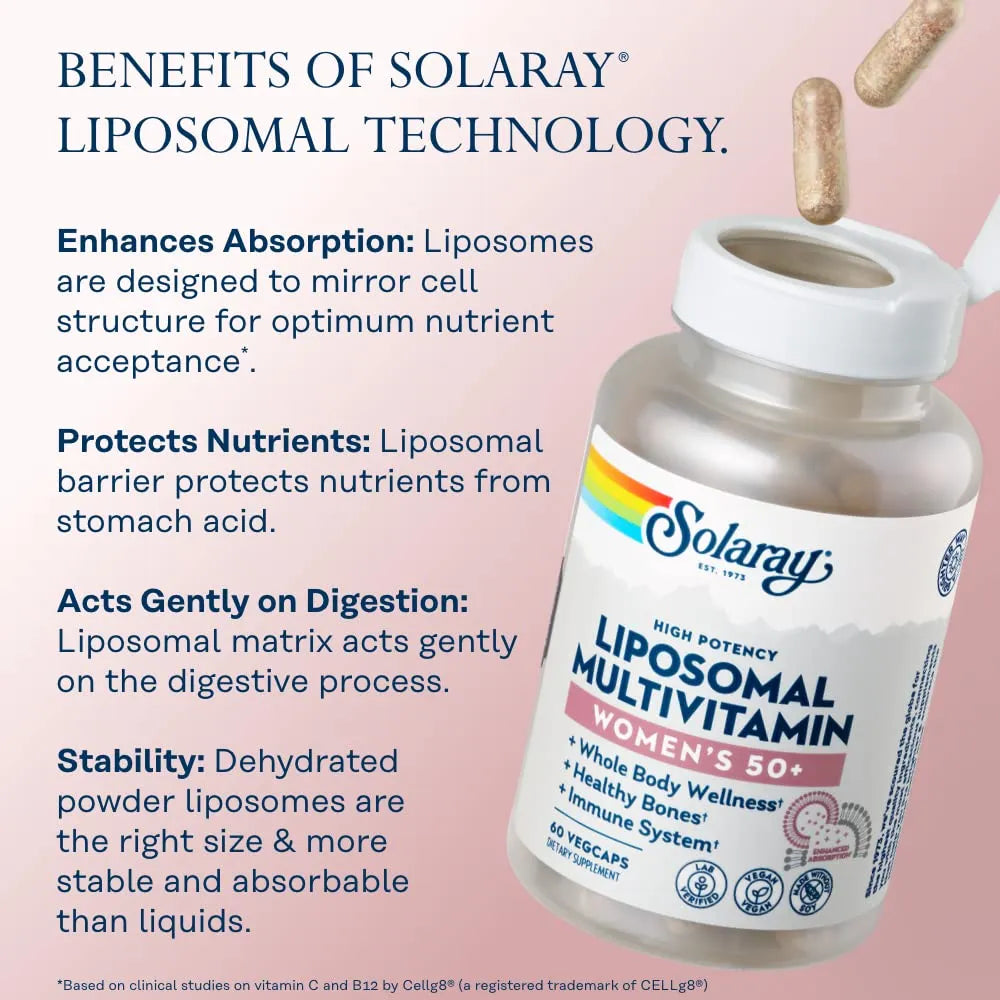 Multivitaminico Liposomal Para Mujeres 50 Plus Con Hierro Vitamina D Y Mas