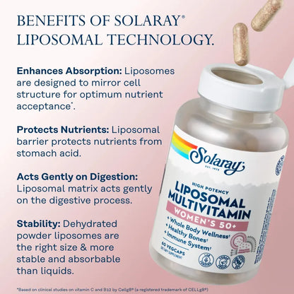 Multivitaminico Liposomal Para Mujeres 50 Plus Con Hierro Vitamina D Y Mas