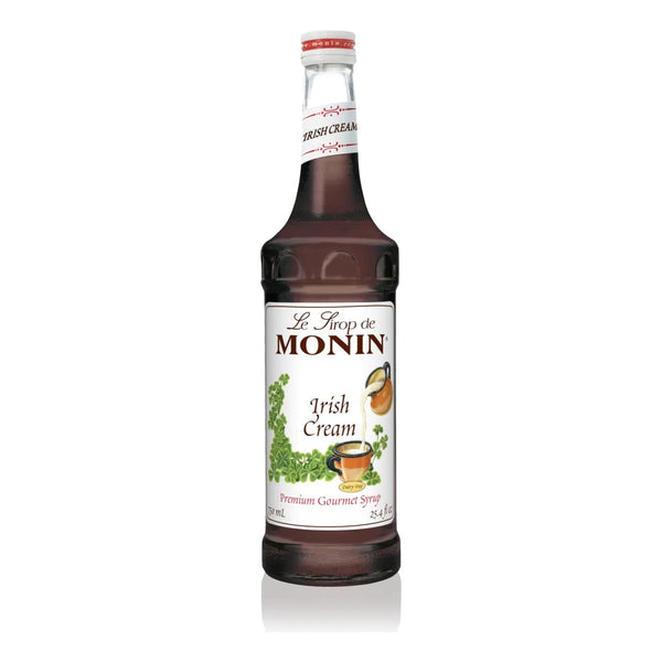 Jarabe Monin Crema Irlandesa 750 Ml Pack X12 Ideal Para Café Y Cócteles