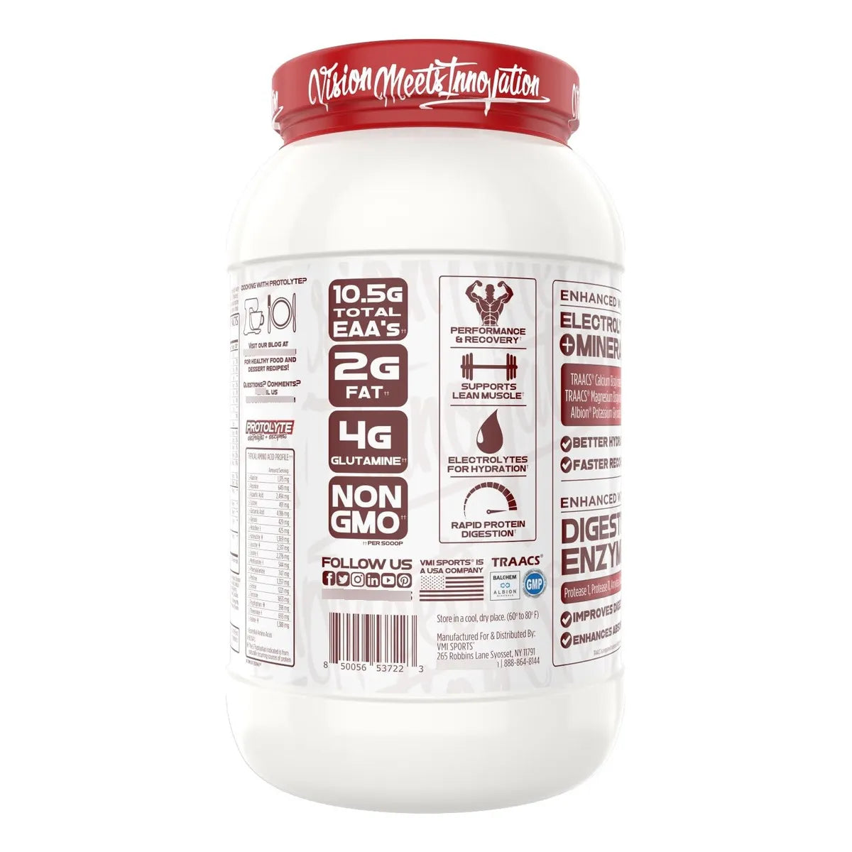 Protolyte Proteína Aislada De Suero En Polvo Baja En Calorías Y Azúcar Sin Lactosa Ni Gluten
