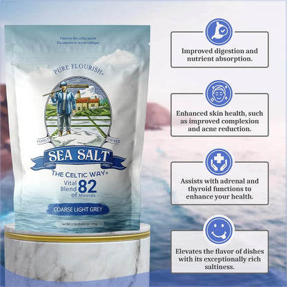 Sal Marina Orgánica Celta 500g Rica En 82 Minerales Esenciales