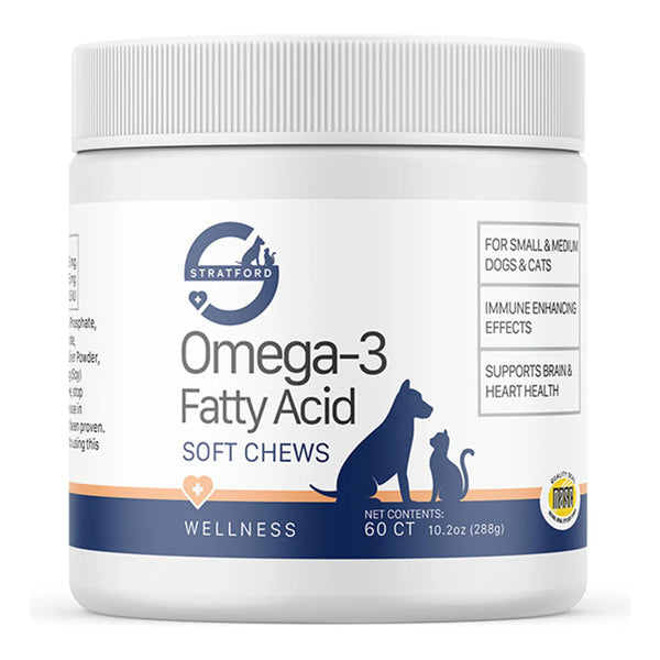 Golosinas Masticables Omega 3 Para Perros Pequeños Con Aceite De Pescado 60 Unidades