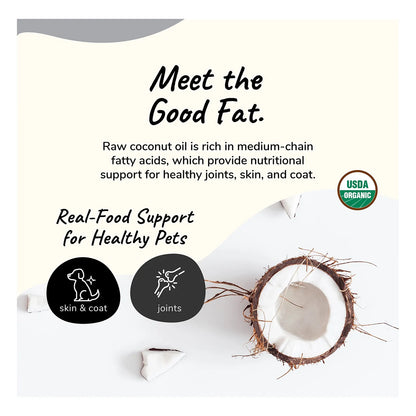 Aceite De Coco Orgánico Prensado En Frío Para Perros Y Gatos - Salud Y Bienestar Natural