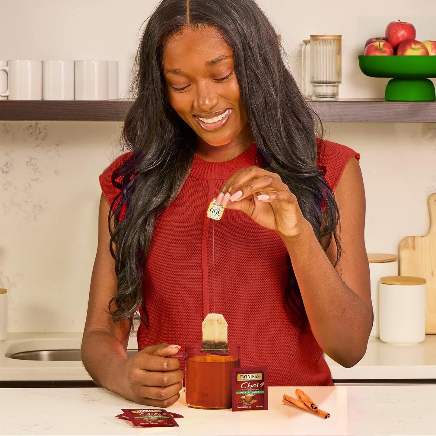 Té Negro Chai Sin Cafeína Con Especias Dulces Twinings 20 Bolsas