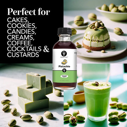 Extracto De Pistacho Kosher 60ml Sabor Concentrado Para Reposteria Y Bebidas