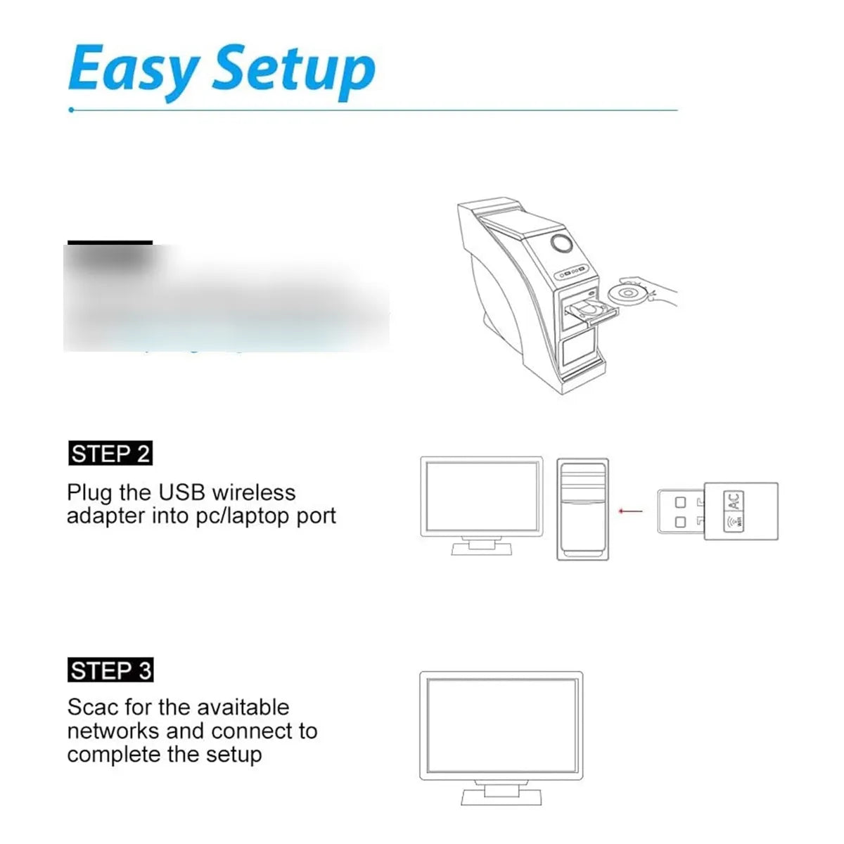 Adaptador Wifi Usb Blueshadow Doble Banda 2.4g 5g Mini Wi-fi