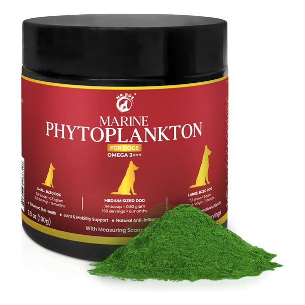 Fitoplancton Marino Omega 3 En Polvo Para Mascotas Pelaje Brillante Y Salud Articular