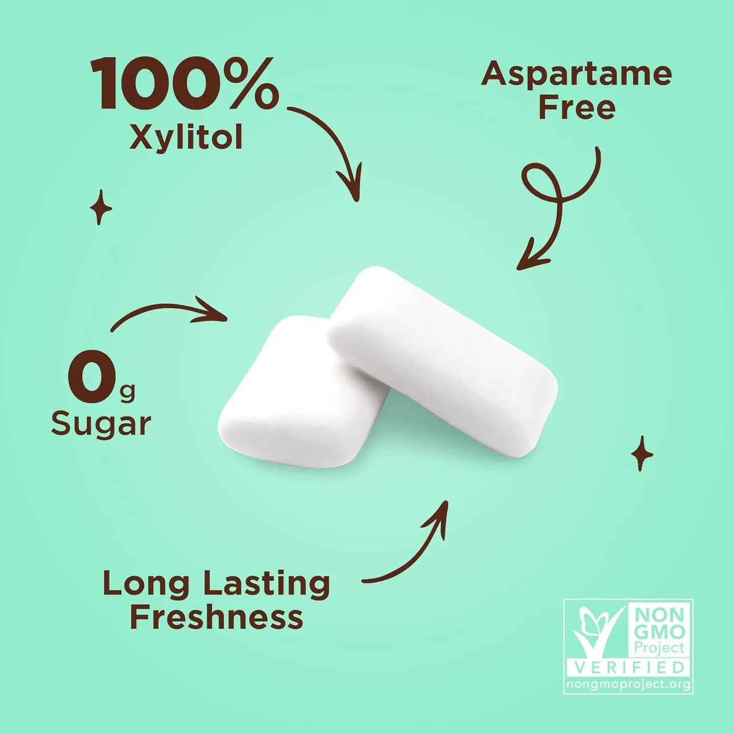 Pur Goma De Mascar Con 100 Xilitol Sabor Menta Chocolate Sin Azucar Vegana