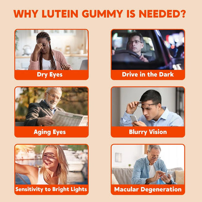Gomitas De Luteina Y Zeaxantina 25 Mg Con Vitaminas A C E Y Astaxantina Para Salud Ocular