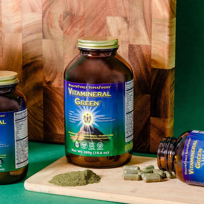 Vitamineral Green Polvo Superalimento Apoyo Inmunologico Y Tiroides 1764 Oz