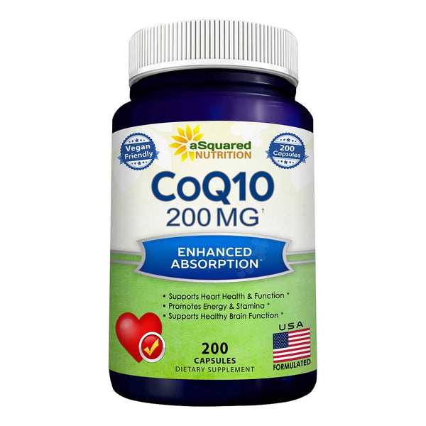 Capsulas De Coq10 200mg Alta Absorcion Antioxidante Energia Y Salud Cardiovascular