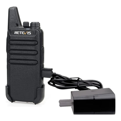 Walkie Talkies Retevis RT22 Largo Alcance Recargables USB C VOX Manos Libres