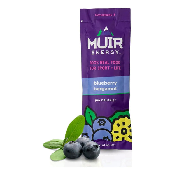 Gel Energético De Arándano Y Bergamota Orgánico 10 Unidades MUIR Energía Limpia Vegano