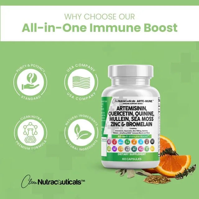 Suplemento Inmunologico Artemisinina Quercetina Zinc Y Mas Para Defensa Natural