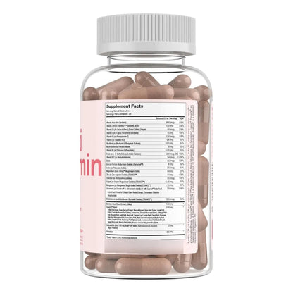 Multivitaminico Diario Cabello Uñas Piel Con Hierro 60 Capsulas Vegano Kosher
