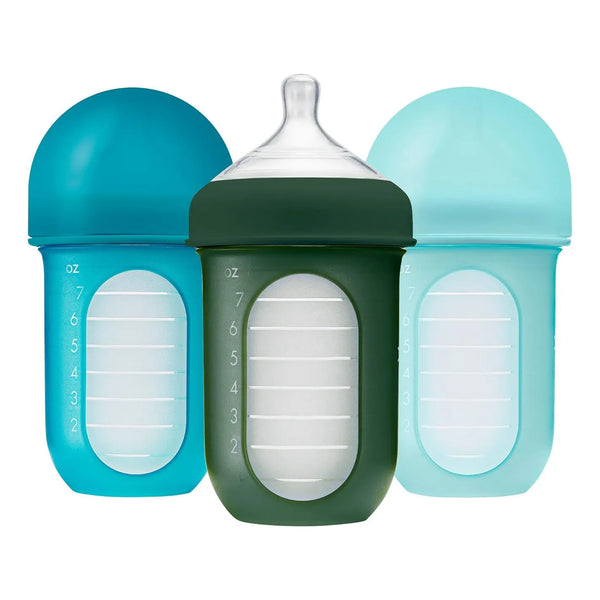 Bolsa Silicona Reutilizable Boon Nursh Para Biberones Flujo Medio Azul 3 Unidades