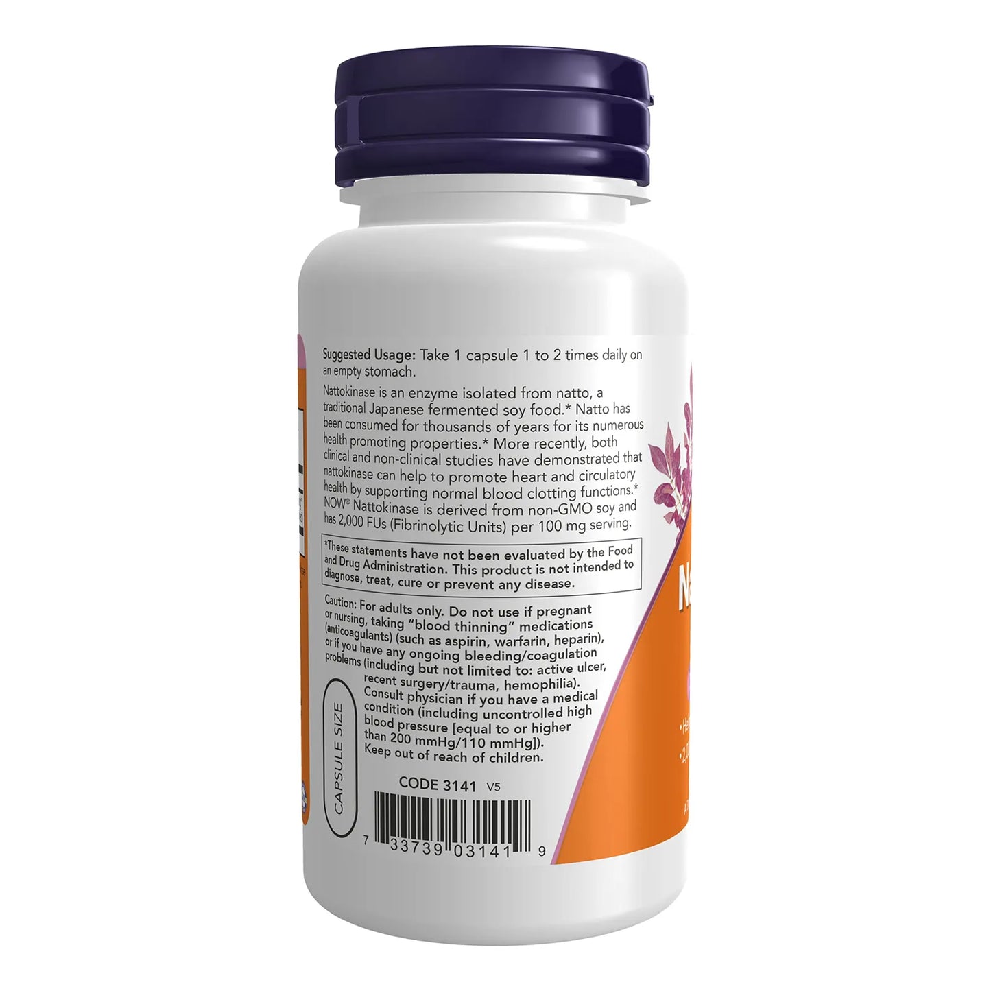 Nattoquinasa 100 Mg 240 Cápsulas Veganas Paquete Doble Salud Cardiovascular