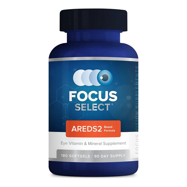 Focus Select AREDS2 Suplemento Vitaminas Y Minerales Para Ojos 180 Capsulas
