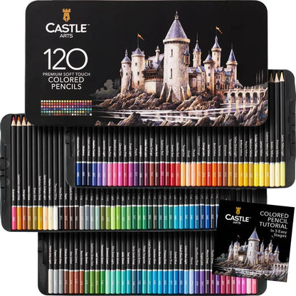 Set De Lapices De Colores 120 Piezas Castle Art Supplies Ideal Para Artistas Y Creativos