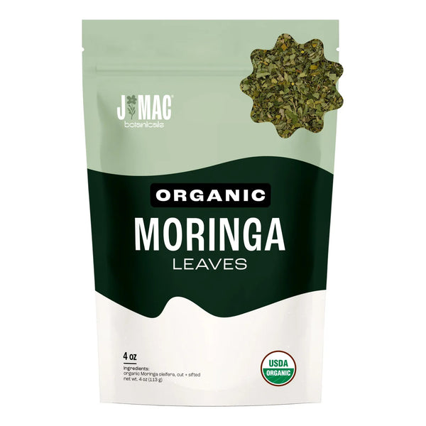 Hojas De Moringa Orgánica Té Verde Entero J Mac Botanicals Nutrición Pura