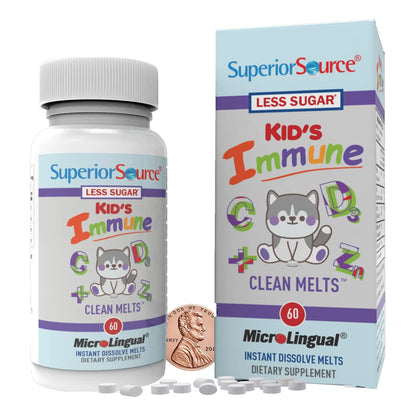 Tabletas Microlingües Kids Inmunidad Disolución Rápida 60 Unidades Con Zinc Y Vitamina C