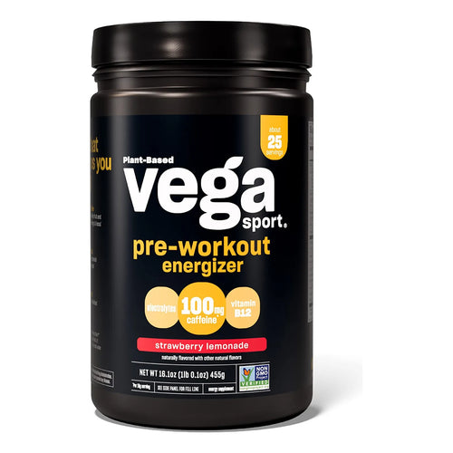 Sport Energizer Polvo Preentrenamiento Limonada Fresa Energia Enfoque 25 Porciones