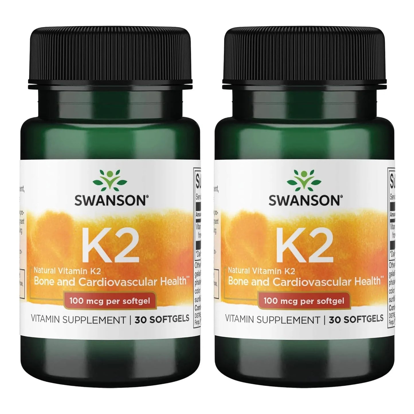 Vitamina K2 Menaquinona7 30 Capsulas Blandas 100 Mcg Swanson