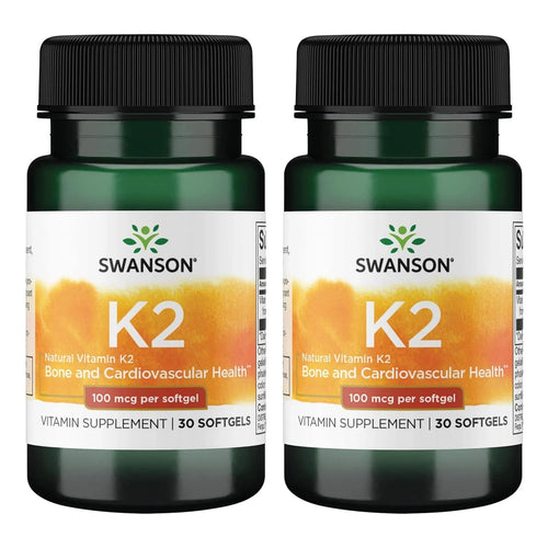 Vitamina K2 Menaquinona7 30 Capsulas Blandas 100 Mcg Swanson