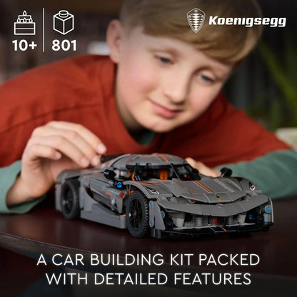 Lego Technic Koenigsegg Jesko Absolut Hipercar Gris Kit De Construccion 801 Piezas