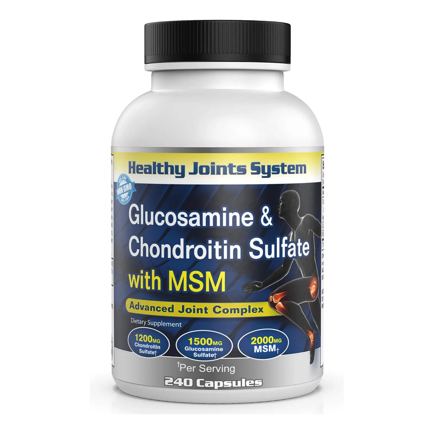 Healthy Joints System Glucosamina Condroitina MSM Suplemento Articulaciones 240 Tabletas